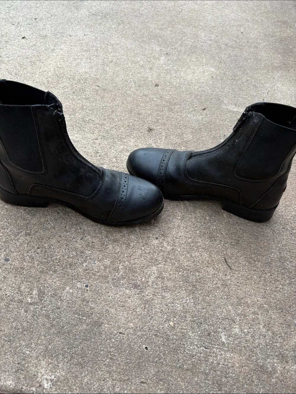 Equistar Kids’ All Weather Synthetic Zip Paddock Boot